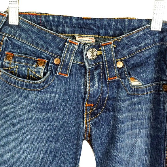 True Religion Bobby Womens 26 Medium Wash Flare Jeans - Picture 2 of 5